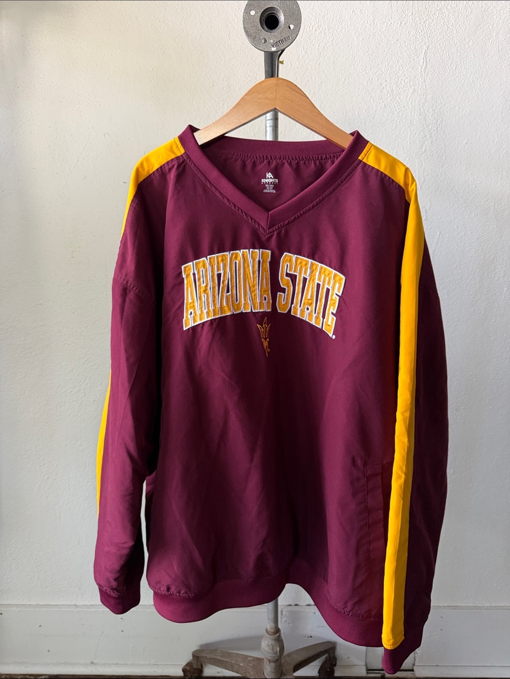 Arizona State Windbreaker Pullover Jacket Size XXL